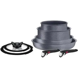 Tefal Forza Naturale Ingenio, Pfannenset + Topfset, Schwarz