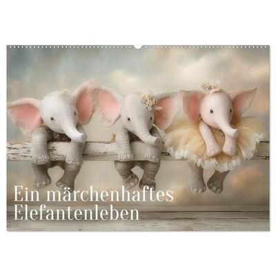 Ein märchenhaftes Elefantenleben (Wandkalender 2027 DIN A2 quer), CALVENDO Monatskalender