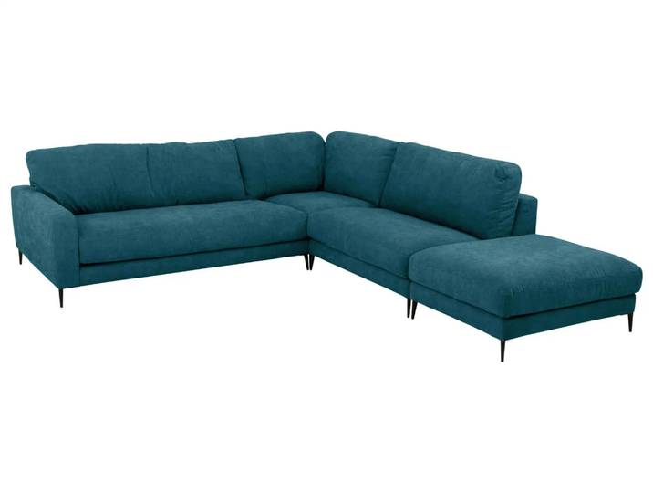 Ecksofa Umberto Basic Candy / Farbe: Petrol / Material: Stoff Basic