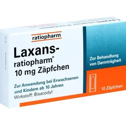 Laxans-Ratiopharm 10mg Zäpfchen 10 ST