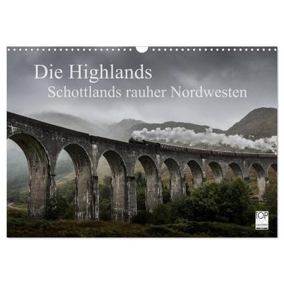 Die Highlands - Schottlands rauher Nordwesten (Wandkalender 2027 DIN A3 quer), CALVENDO Monatskalender