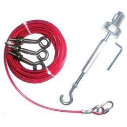 ABB 80mWirekitGalv Seilzugset aus Edelstahl 80 m Seil, 30 x Augenschrauben 2 x Spanner / Greifer 1 x Inbusschlüssel 2TLA050210R0630