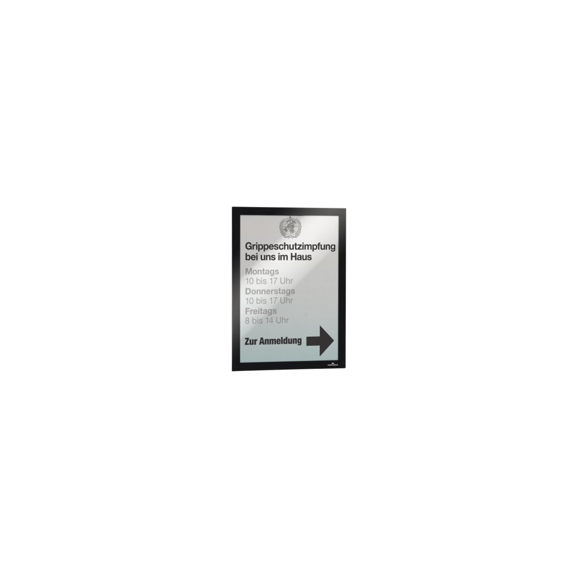 Durable Magnetrahmen DURAFRAME A4 Schwarz (487201)