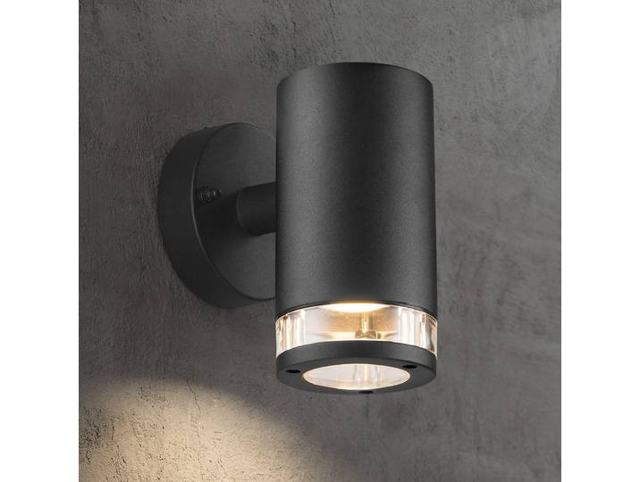 Birk Single Außen Wandleuchte Black - Nordlux - Modern - Metall - Einflammig