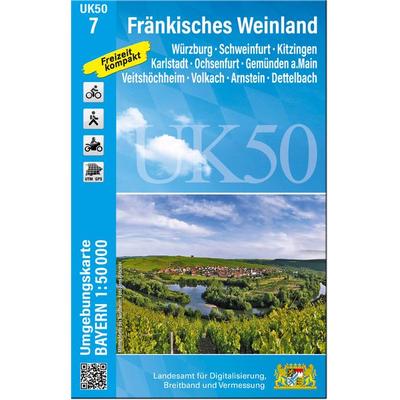 UK50-7 Fränkisches Weinland, Sonstige von , Landesamt für Digitalisierung, Breitband und Vermessung, Bayern, 978-3-89933-990-1