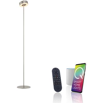 LED Stehlampe "Q-ROTATE", silber (aluminiumfarben), 1, Ø 22cm H: 140cm, 1 Stk., NEUHAUS Q SMART HOME LIGHTS, Leuchten, LED Stehlampe