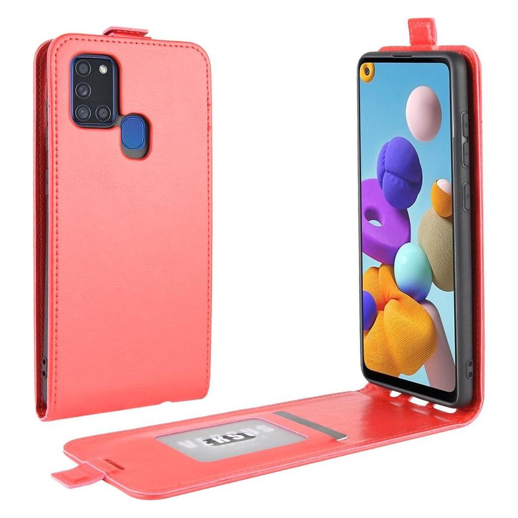 Cover-Discount Galaxy A21s - Klassisches Flip Case vertikal rot (Samsung Galaxy A21s) (101227990C)