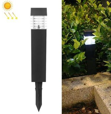 United Solar Powered Outdoor Waterproof Lawn Column Light Modern Landscape Lighting white Light