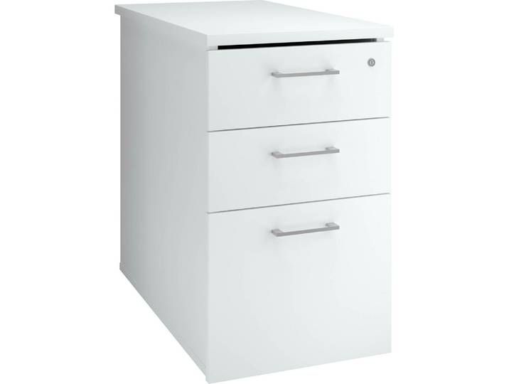 Caisson hauteur bureau bois ECLA P 80 cm 3 tiroirs blanc - Caissons hauteur bureau - Bruneau