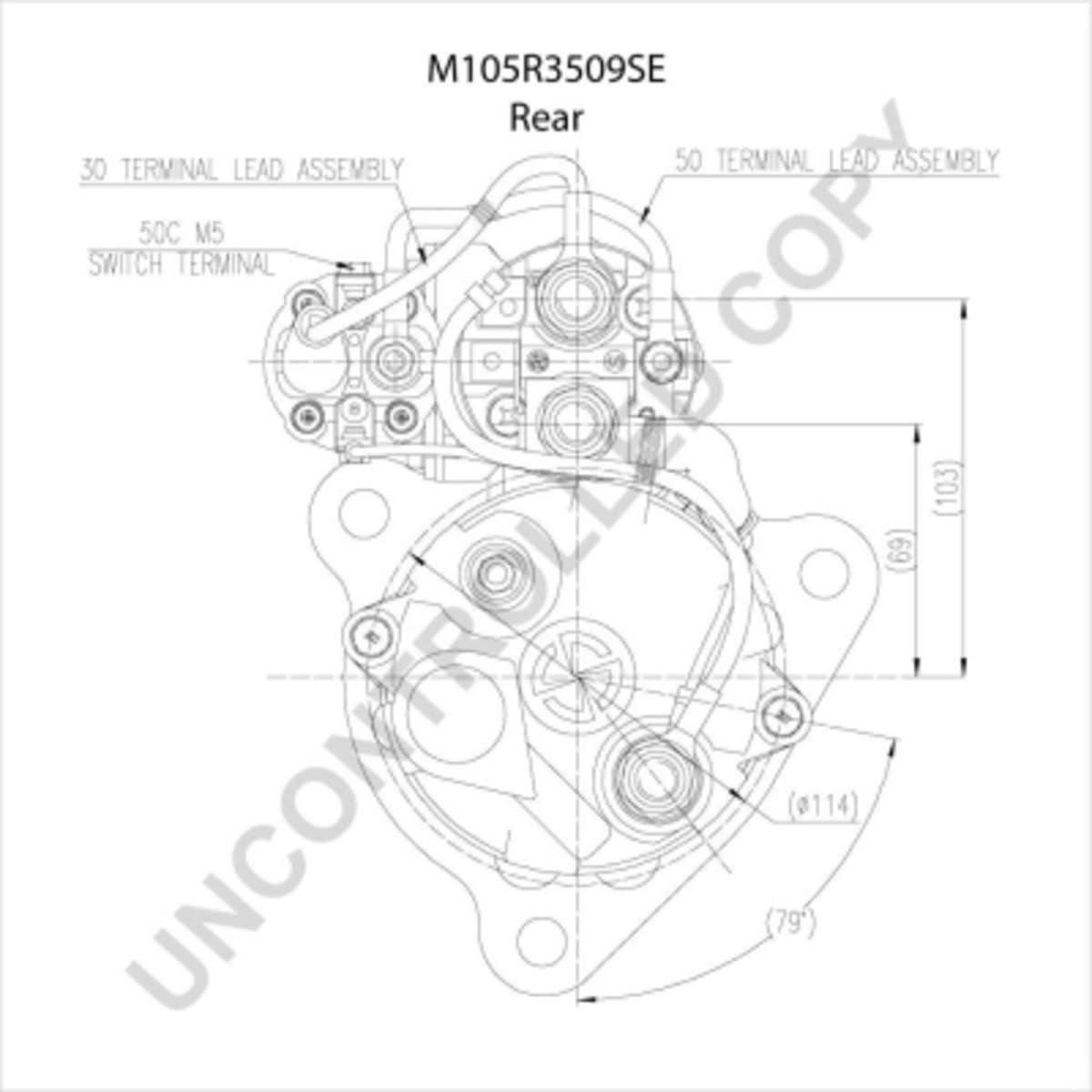 Démarreur, starter PRESTOLITE ELECTRIC LTD M105R3509SE