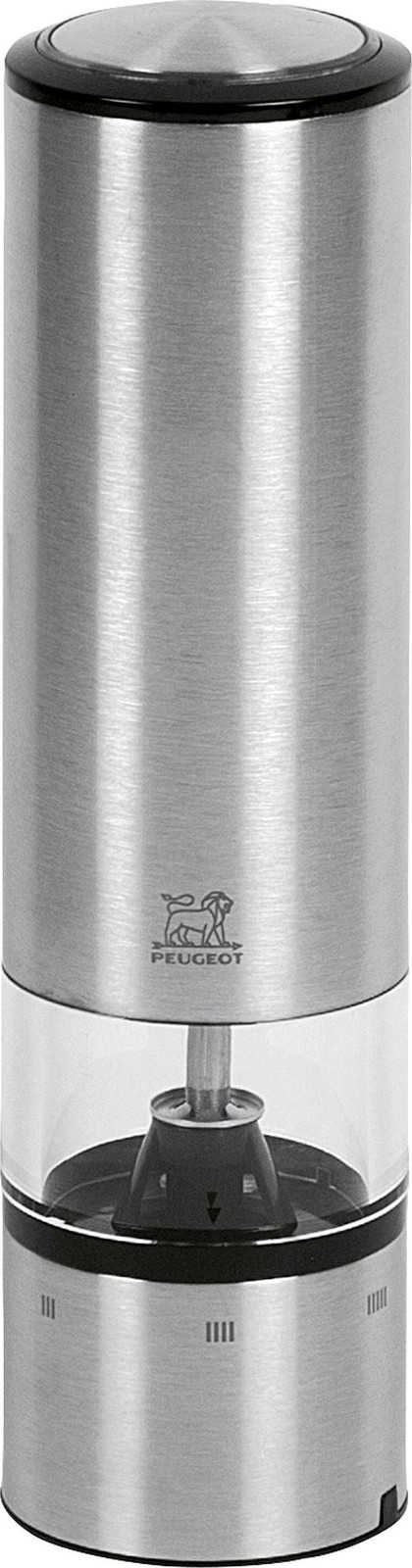 Peugeot Elis Sense batterijbediende pepermolen van roestvrij staal, 20 cm
