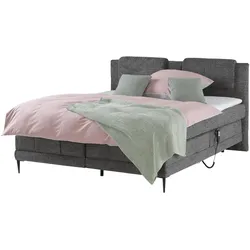 switch Motor-Boxspringbett  Wave , grau , Maße (cm): B: 190 H: 111