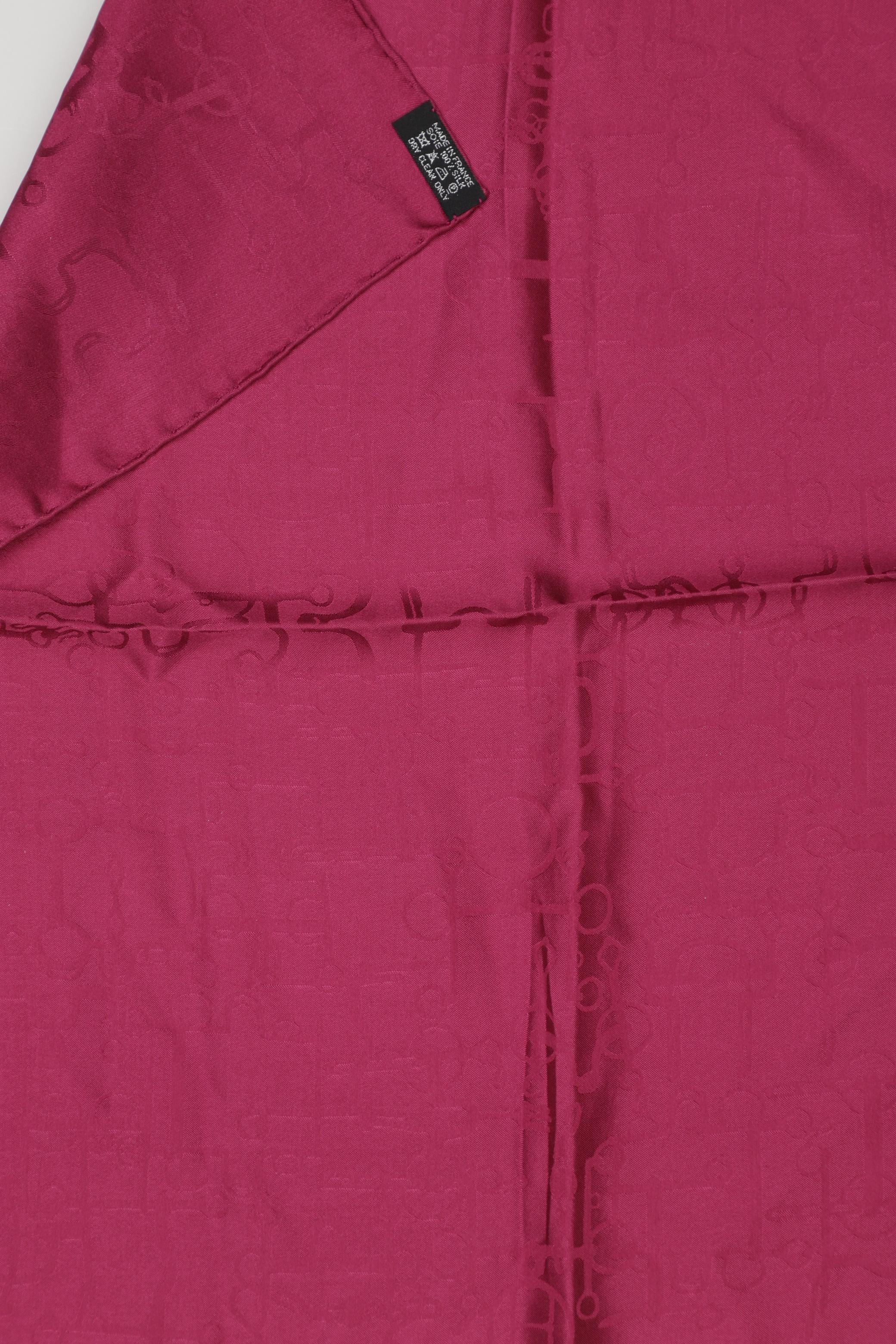 Hermès Damen Schal oder Tuch, Pink, Seide - Second Hand