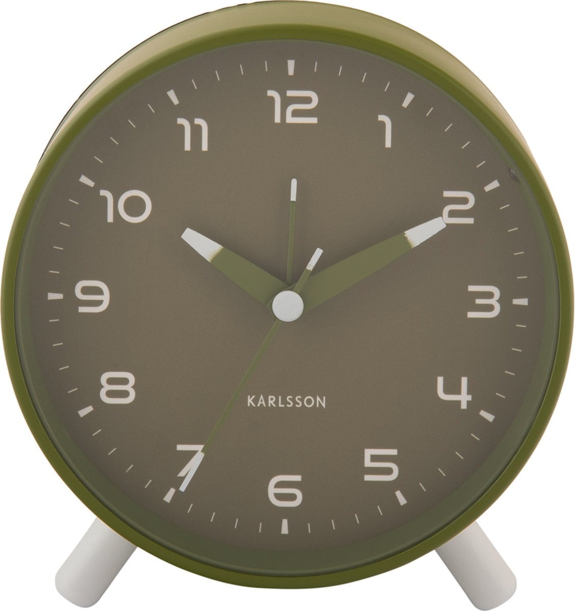 Karlsson Wekker Orgullo Analoge Tafelwekker - Army green