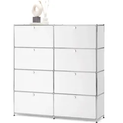 Tchibo - Highboard »Cn3« mit 8 Klappen - 152x40x158,5cm - chrom -