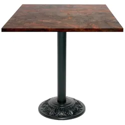 RestooTab - Tisch Versailles 70x70cm Dekor underground Rost
