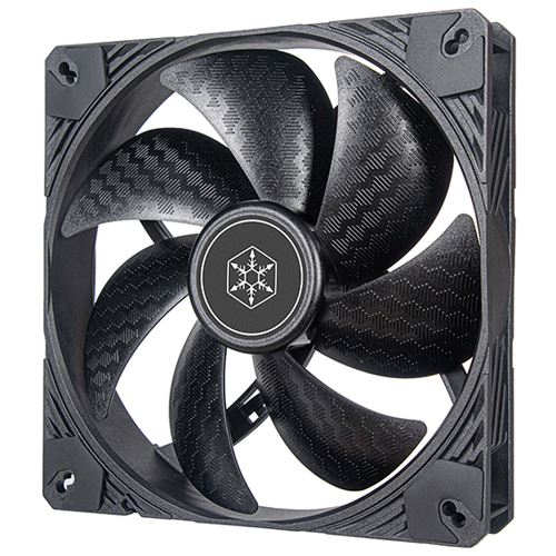 140x140x25mm Silverstone Shark Force Lüfter - schwarz