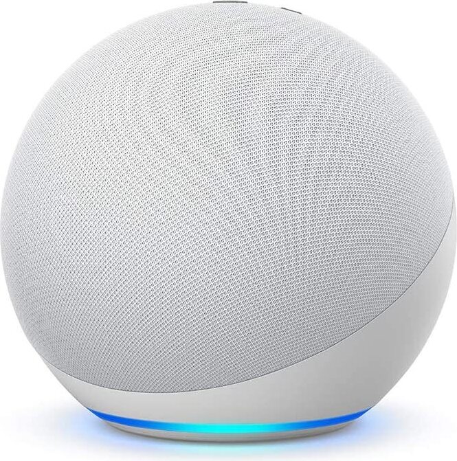 Amazon Echo (4th gen), Amazon Alexa, Sphärisch, Weiß, Deutsch, Englisch, Spanisch, Französisch, Italienisch, Android, Fire OS, iOS, 4,1 cm