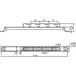 Schneider Electric NSYBVS800 Schneider NSYBVS800 SF-Führung vertikal Sammelschienenhalter Stahl, Kunststoff 3200 A 1 St.