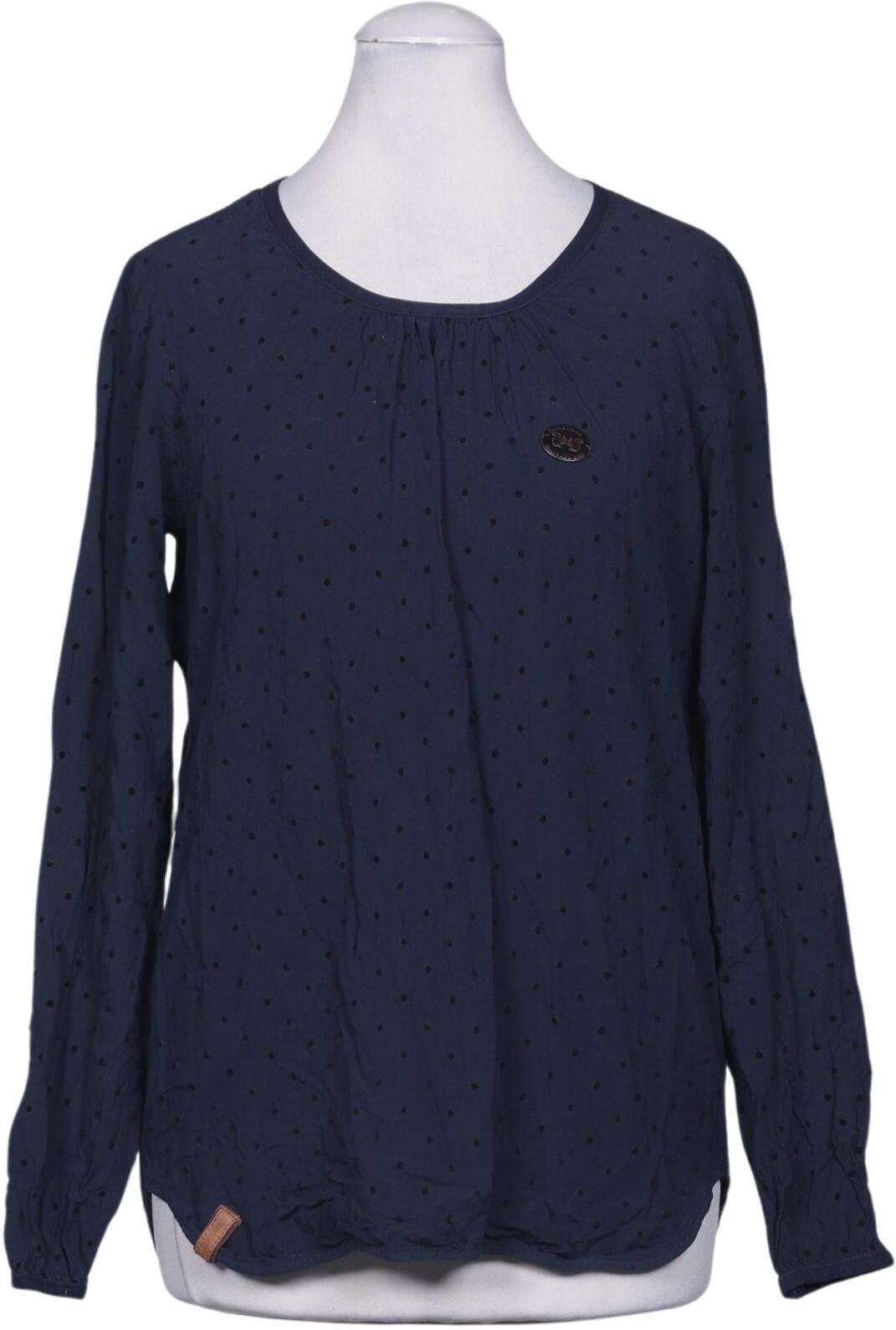 Naketano Damen Bluse, Marineblau, Gr. XS, Viskose - Second Hand