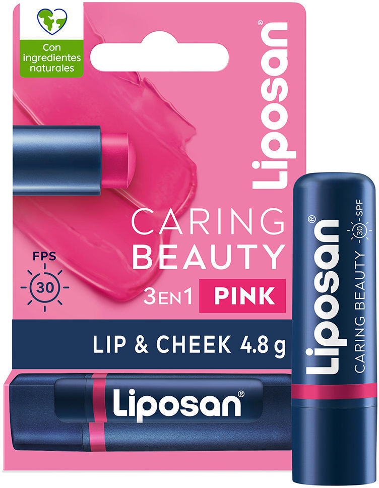 Liposan Caring Beauty 3 em 1 #rosa