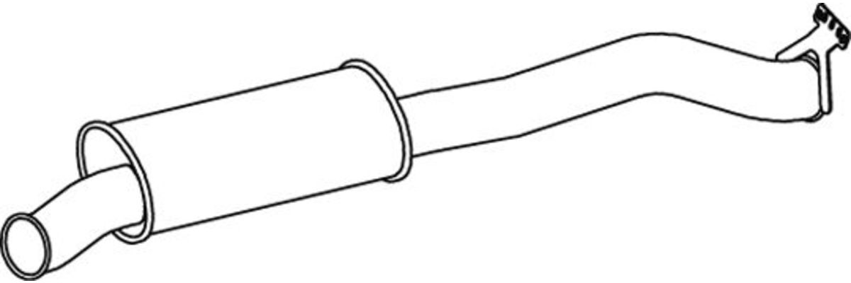 Dinex Silenziatore posteriore 68717