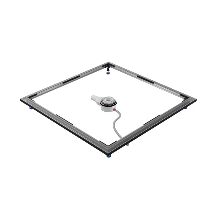 Kaldewei ESR Einbau-System-Rahmen 640000280000 122,8 x 122,8 cm für Duschwanne 120 x 120 cm, bodeneben