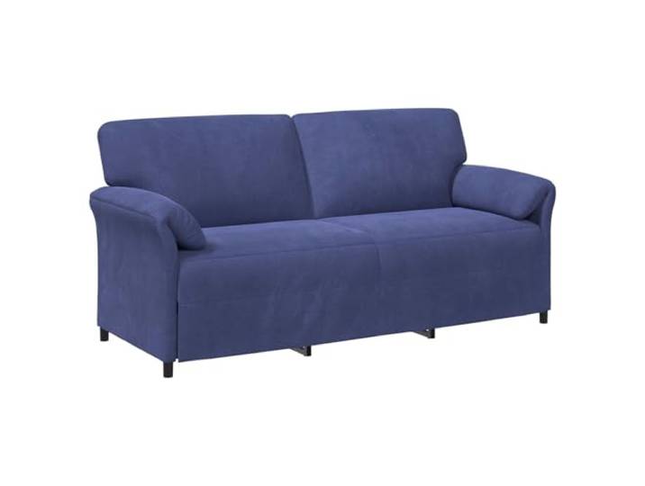 Coespram 3-Sitzer Sofa Polizeiblau 198x83x95 cm Samt Couch Polstersofa Stilvolles 3-Sitzer Polstermöbel mit geschwungenen Armlehnen und Schaumstoffpolsterung für Ihr Wohnzimmer.