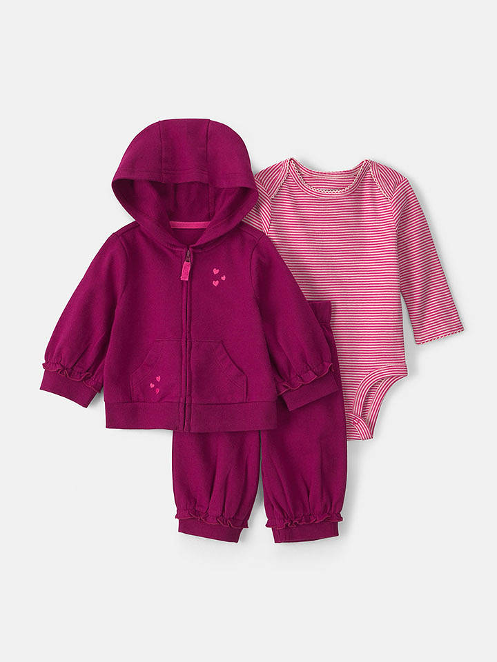 carter's 3tlg. Outfit in Rosa/ Pink - 80