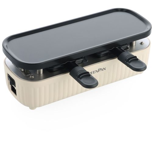 GreenPan Silhouette Raclette Gourmetgerät 32,5x13 cm Creme