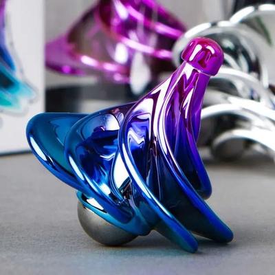 Uplifted Finds Funny Desk Wind Blowing Toy Rotating Kinetic Spinner Stress Relief Toy gradient Colorful