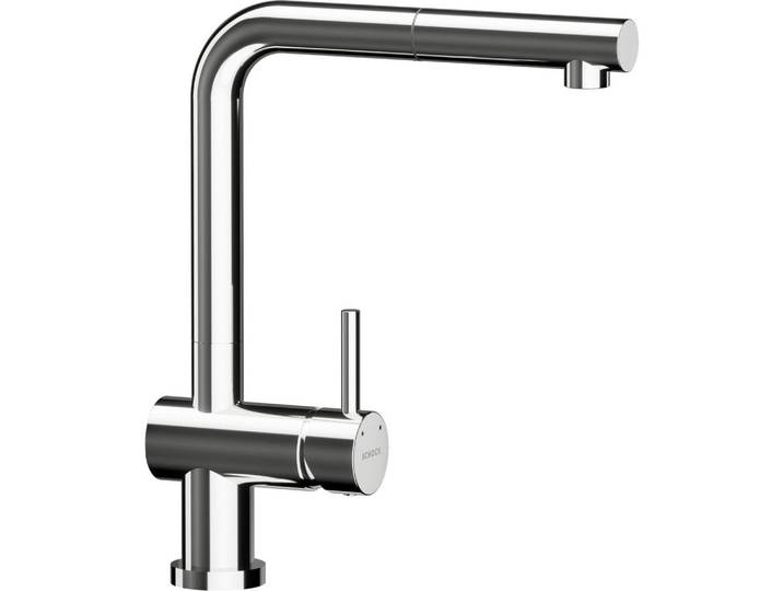 Schock Küchenarmatur Epos, Chrom, Metall, 5.1x31.5x21.5 cm, herausziehbare Spülbrause, schwenkbarer Auslauf, Küchen, Küchenausstattung, Küchenarmaturen