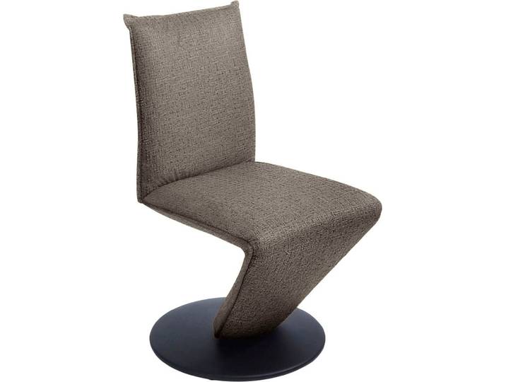 Drehstuhl, Braun, 52x94x63 cm, Flachgewebe, Federnde Sitzschale, Modern, K+W-Polstermöbel
