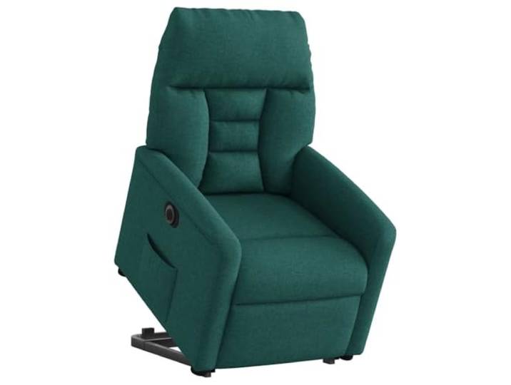 vidaXL Relaxsessel mit Aufstehhilfe Elektrisch Dunkelgrün Stoff, TV-Sessel mit Aufstehhilfe, Sessel, TV-Sessel, Relaxsessel, Sessel mit Relaxfunktion