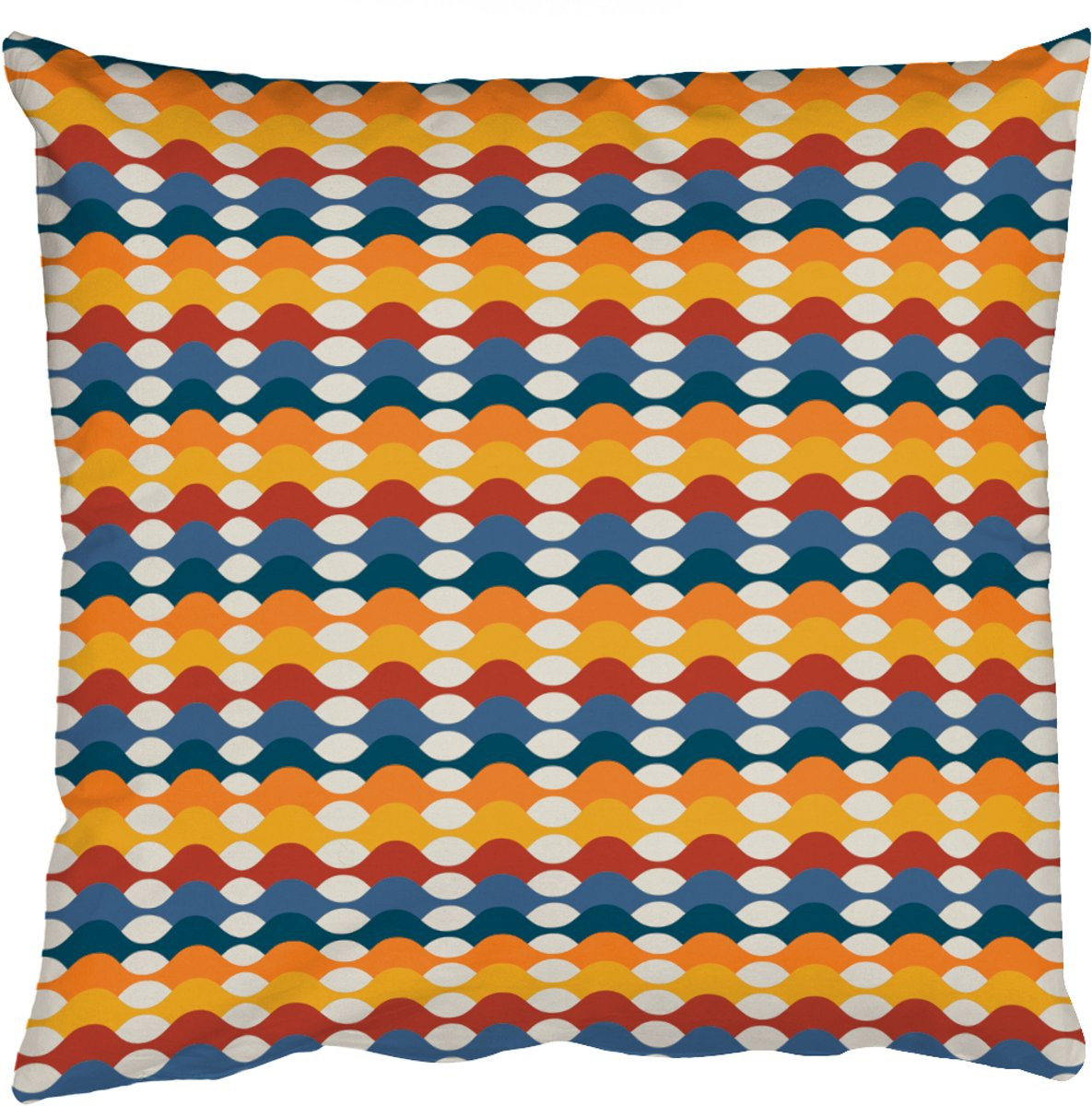 PillowMonkey Sierenkussen Retro Disco Golven 60x60 cm