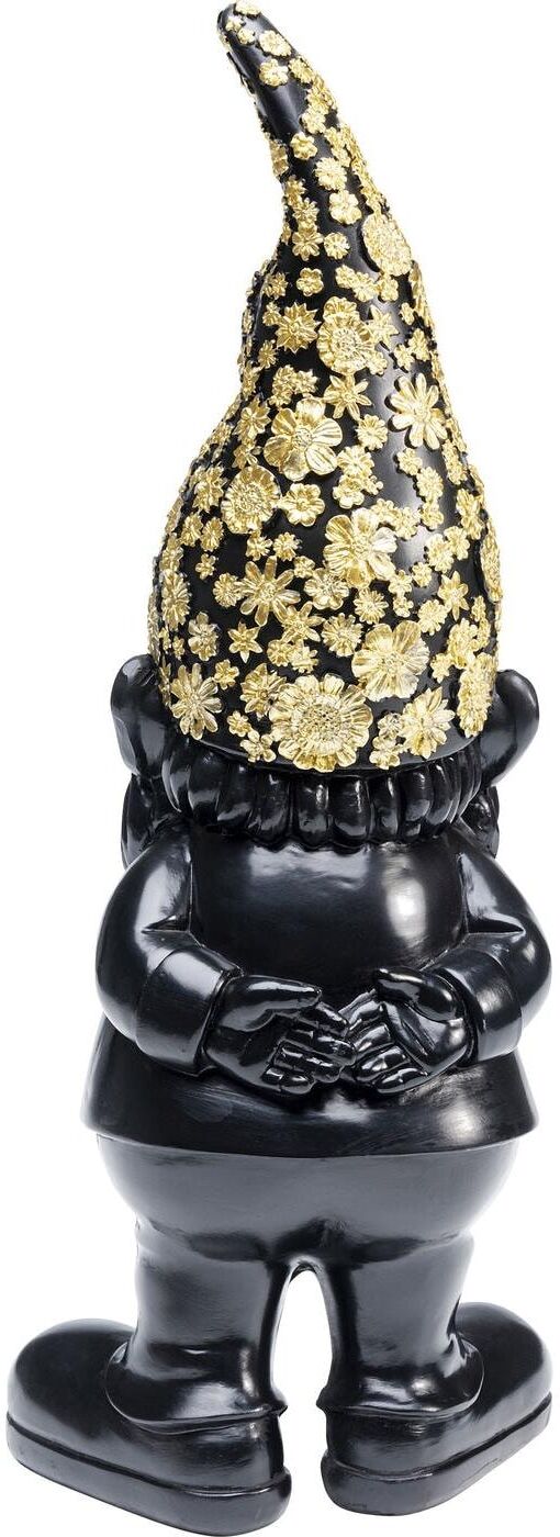 Dekofigur KARE DESIGN "Zwerg Stehend, Schwarz-Gold", bunt, B:10cm H:30cm T:12cm, Dekofiguren, Dekofigur bunt B/H/T: 10cm x 30cm x 12cm