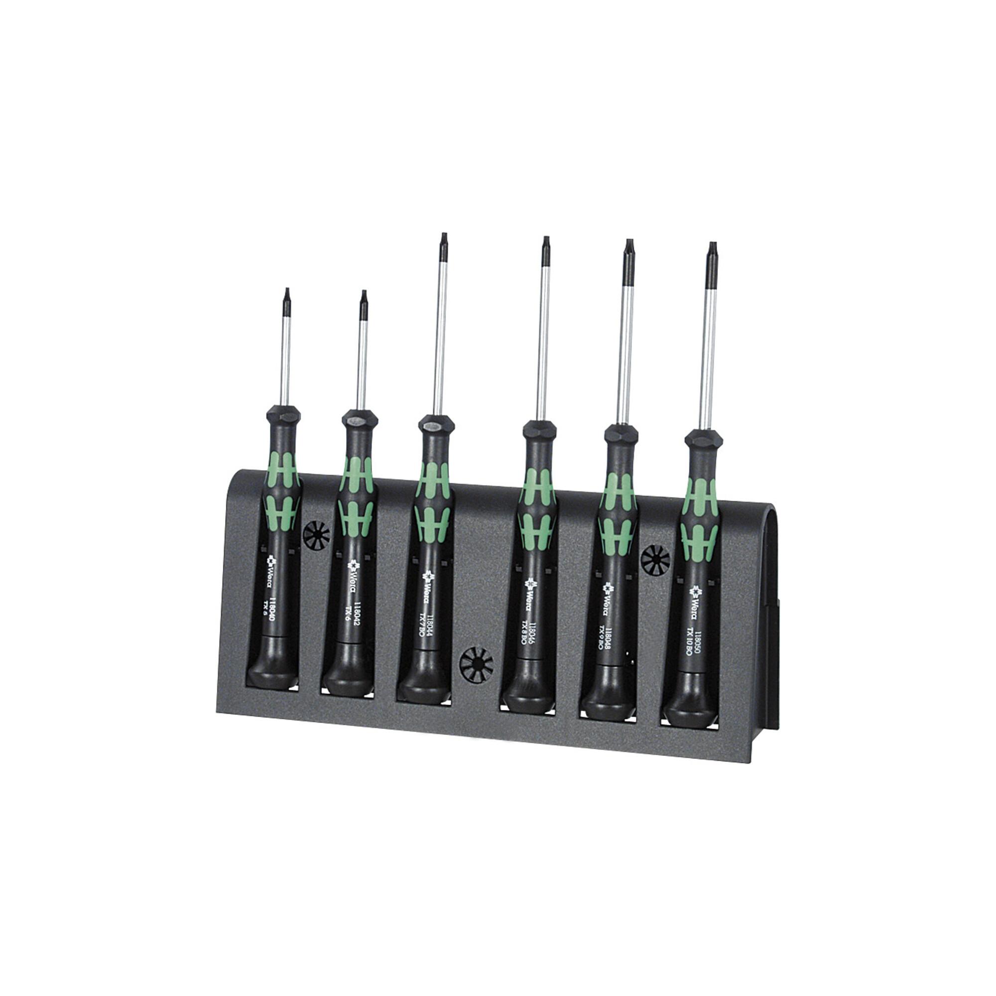 Wera Elektronik-Schraubendreher-Satz, für TX, Kraftform Micro, 6-teilig (05259119001)