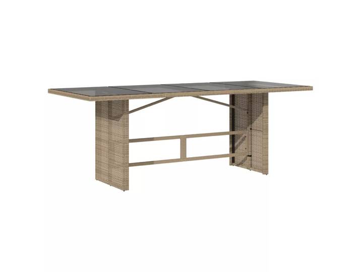 VidaXL - Gartentisch poly-rattan, One Size, Beige