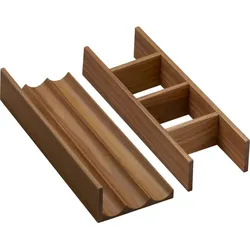hansgrohe IntraStoris Inneneinteilung 54231630 für Schubkasten, 130x320/1375x550mm, Nussbaum dunkel