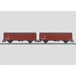 Märklin 47314 H0 Set - 2 gedeckte Güterwagen Gbs, DSB, Ep. IV