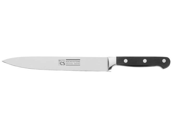 Fleischmesser CS KOCH-SYSTEME PREMIUM, 20 cm, Edelstahl rostfrei , schwarz, Klingenlänge 20cm, Edelstahl, Kunststoff, Kochmesser, Fleischmesser, mit hoher Schneidqualität
