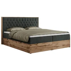 BOXBETT AMORE 180/200 Dunkelgrau Struktur - H3