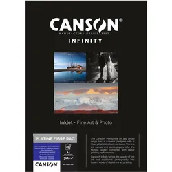 Canson INFINITY Fotopapier A4 (310 g/m2, A4, 25 Stk.), Fotopapier, Weiss