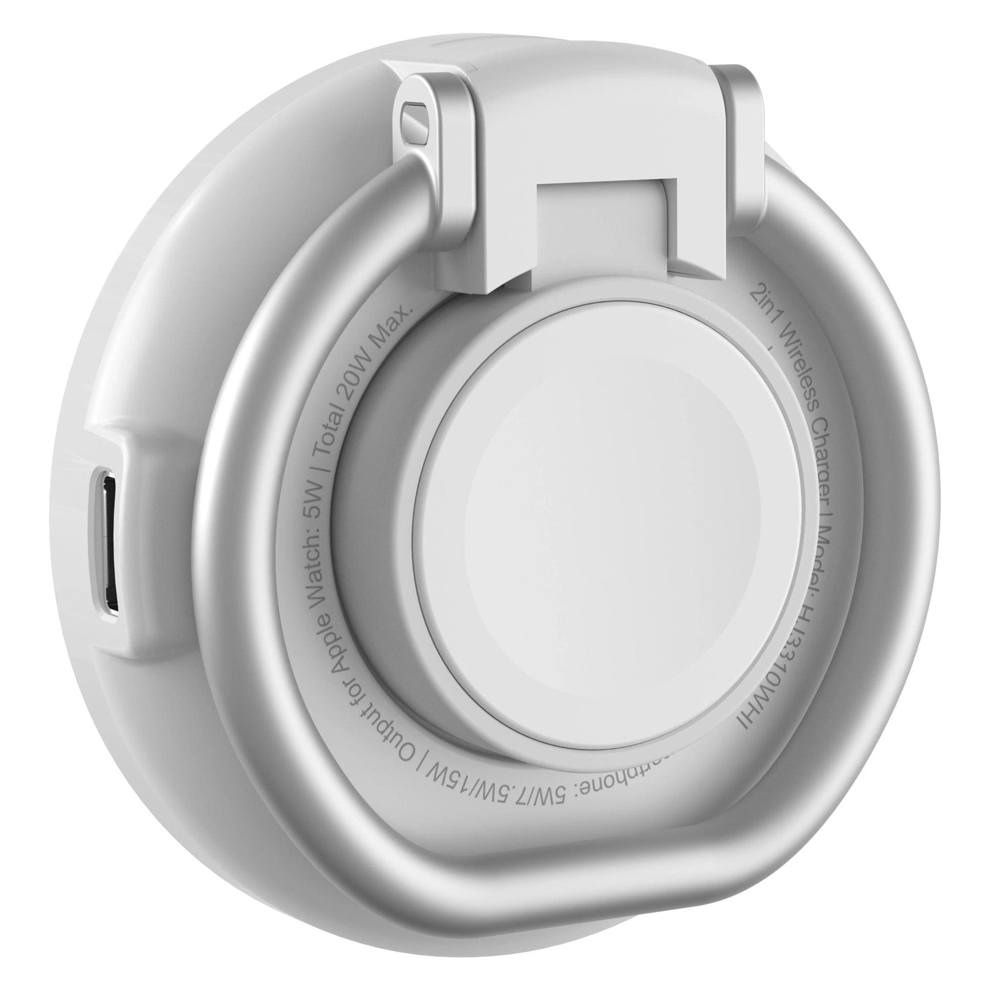 Targus Qi2 2-in-1 Magnetic Charging Stand WH (15 W) (HJ3310WHGL)