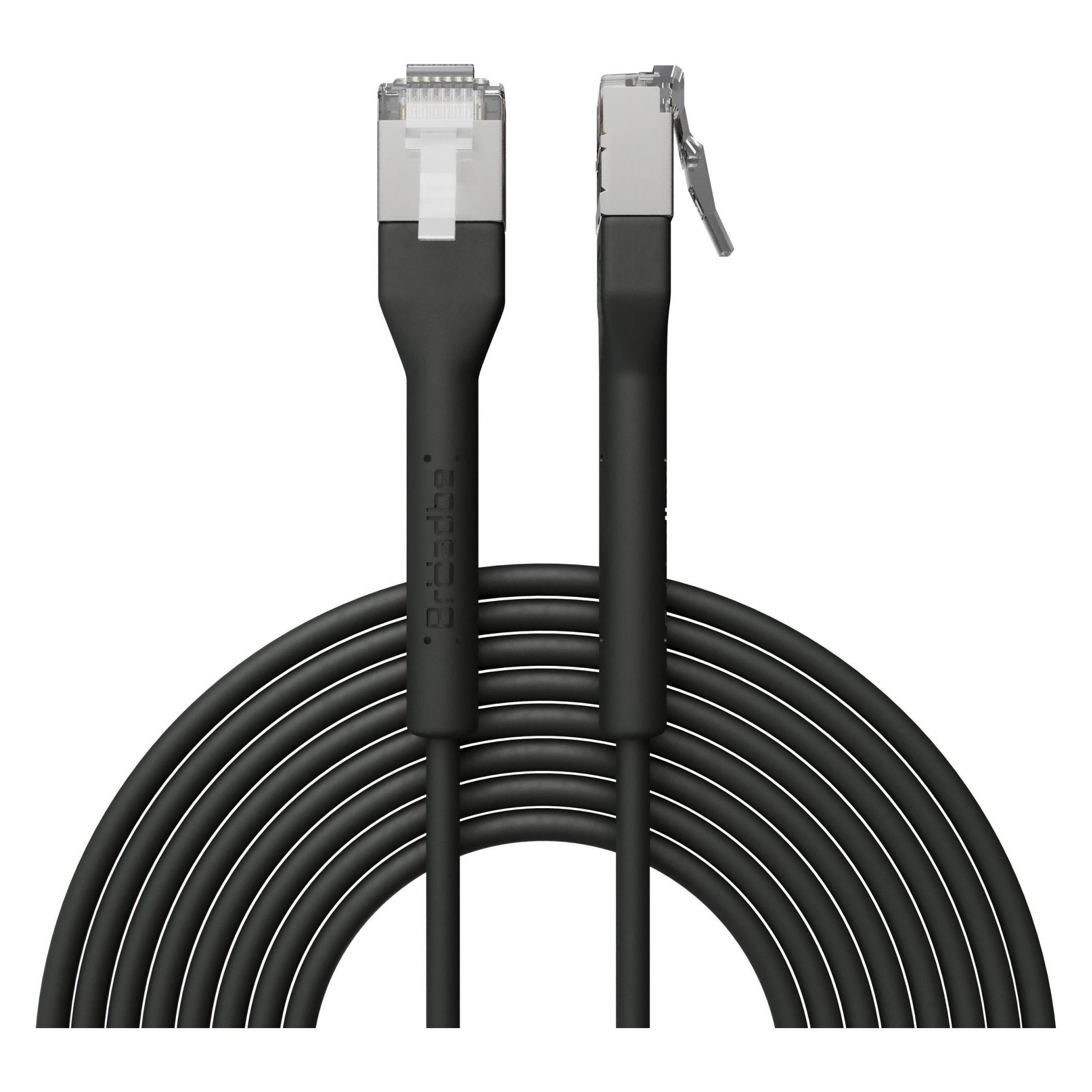 Broadbe Slim Patch Cable 10G Black 3m Cable-Patch-Cat6A-BK-3M-Slim (CAT6a, 3 m) (Cable-Patch-Cat6A-BK-3M-Slim)