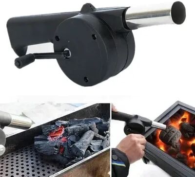 KitchenNation BBQ Fan Air Blower, Fast Fire Starter For Outdoor Picnic, Camping, Charcoal Grills 1 Pc