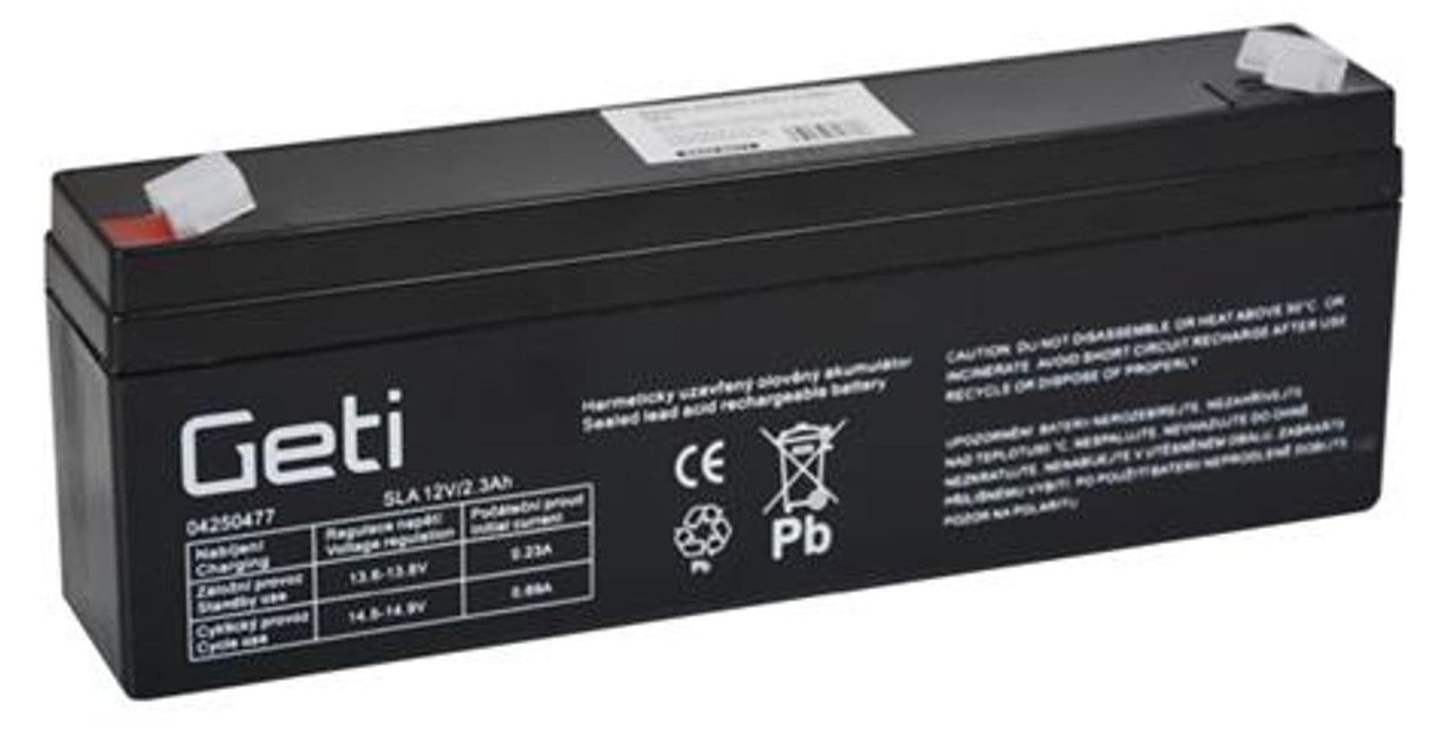 GETI 12V Loodaccu 2.3Ah