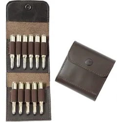 Patronenetui für 11 Kugelpatronen, Leder