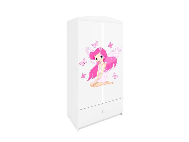 Raumhirsch Furniture Kinderkleiderschrank Elfe I, Weiß, Rechteckig, 90x175x52 cm, Babymöbel & Kindermöbel, Babyzimmer, Babykleiderschränke