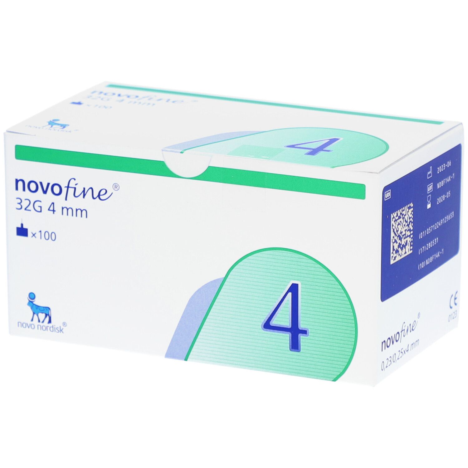 Novofine Nadeln 32 G 4 mm 100 St Kanüle